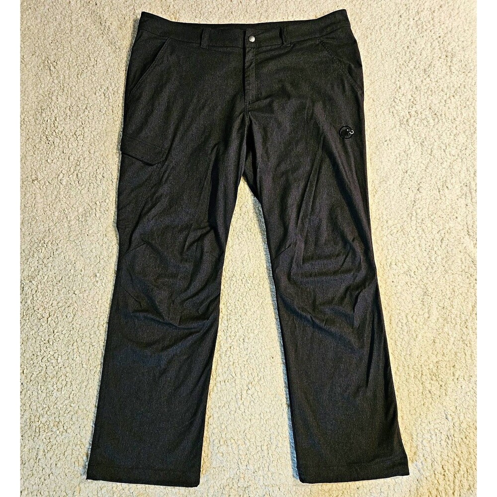 Mammut Mens Charcoal Softshell Grey Technical Hiking Cargo Pants Size 42 4XL